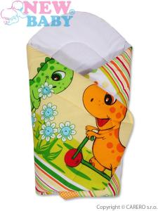 Zavinovačka New Baby s dinem , Rozměr textilu - 75x75 , Barva - Oranžová