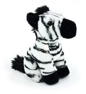 Zebra sediaci, 18 cm , Barva - Bielo-čierna