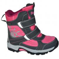 Zimné topánky , Velikost boty - 34 , Barva - Černo-růžová 