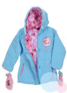 Zimná bunda a rukavice Frozen , Barva - Tyrkysová