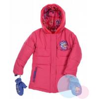 Zimná bunda a rukavice Paw Patrol , Velikost - 98 , Barva - Malinová