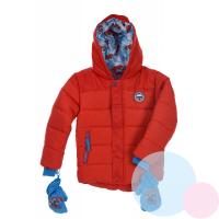 Zimná bunda a rukavice Paw Patrol , Velikost - 98 , Barva - Červená