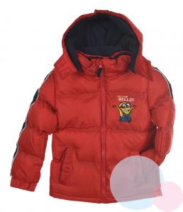 ZIMNÁ BUNDA MIMONI , Velikost - 104 , Barva - Červená