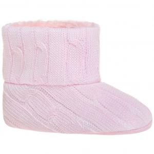 Zimné topánočky Bobo Baby úplet , Barva - Ružová