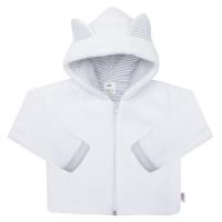 Zimný kabátik s kapucňou New Baby Snowy , Velikost - 62 , Barva - Biela