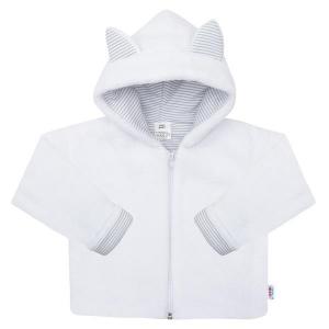 Zimný kabátik s kapucňou New Baby Snowy , Velikost - 74 , Barva - Biela