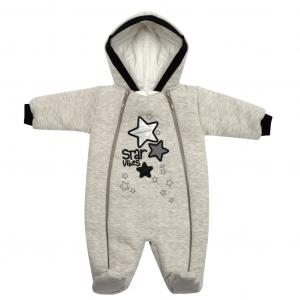 Zimná kombinéza s kapucňou Koala Star Vibes , Velikost - 68 , Barva - Šedá