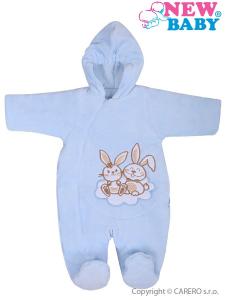 Zimný overal Bunnies , Barva - Modrá