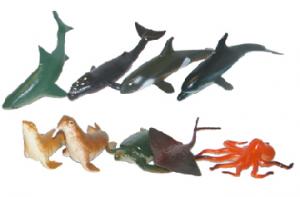 Zvieratá morské 9 ks , Barva - Barevná